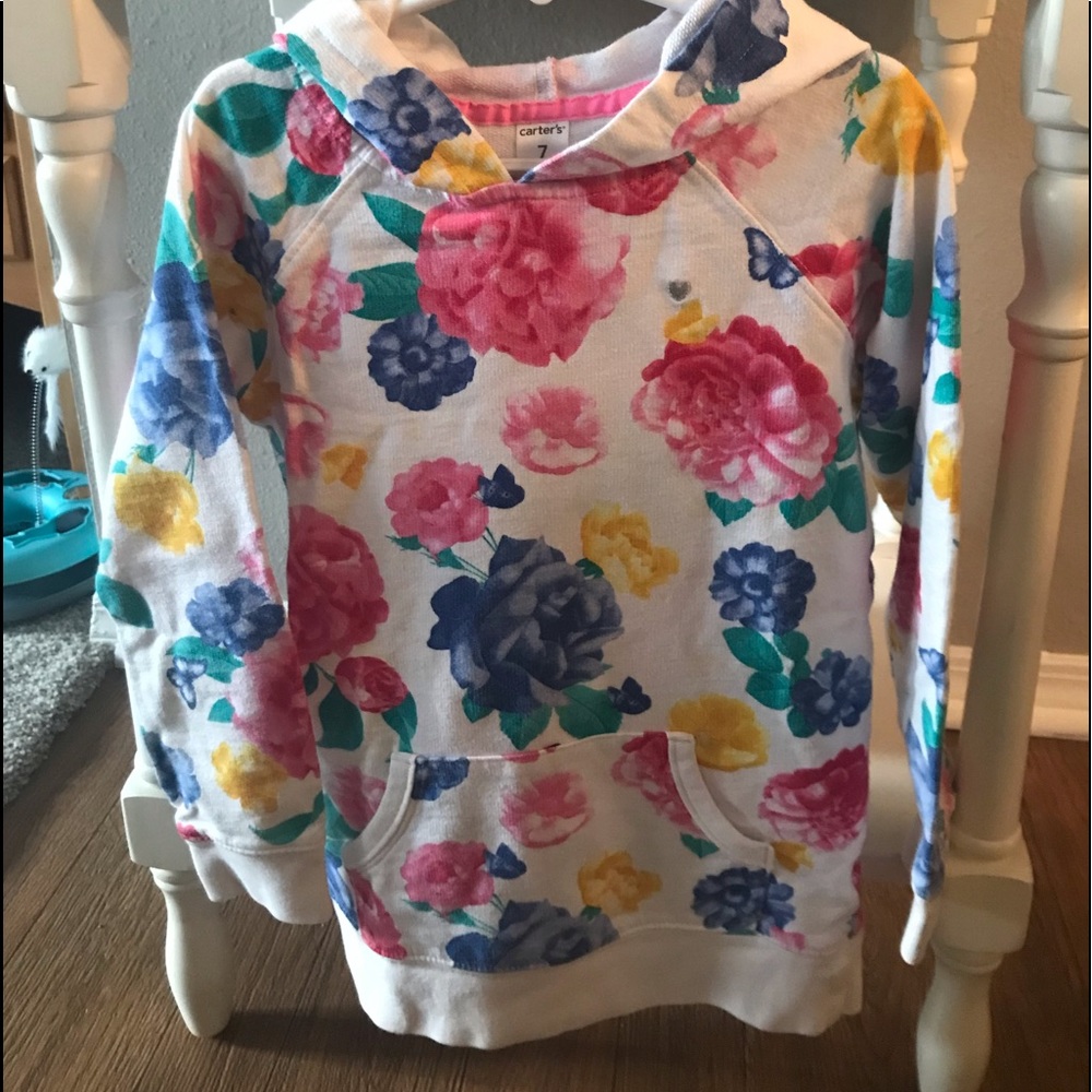 Carter's Hoodie- girls size 7,  100% cotton